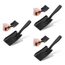 3Pcs Ergonomic Black Fireplace and Snow Removal Made of Metal