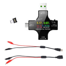 Testeur de puissance USB Type C PD3.0 : mesure la tension et le courant pour 32 V 5,1 A avec adaptateur OTG.