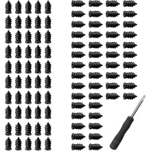 Tire Fix Rubber Nail Kit – 60pcs, 2 Sizes, Vacuum Self-Sealing Plugs, No Tire Removal Needed, with Screwdriver