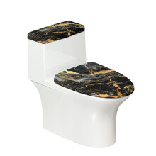 Capac de toaletă rotund din poliester, capac anti-praf, set de huse pentru scaun de toaletă, margine elastică elastică, universală,