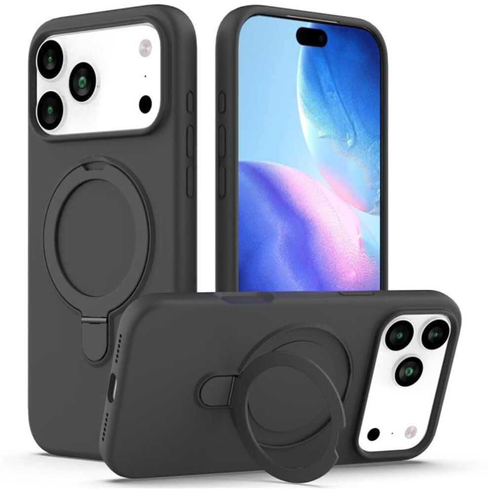 Iphone 17 Pro Magnetic Liquid Silicone Case, Carbon Black 937196009299