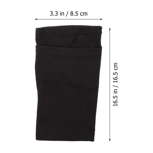 2Sets Black Nylon PU Sports Legs Protective Boards 1
