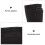 2Sets Black Nylon PU Sports Legs Protective Boards 6