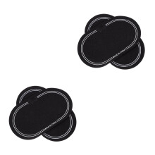 4Stk Trommelfell Schutzpatches Aus Pte Für Drum Set Schwarz