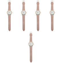 5Pcs Lightweight Pink Wrist Watch for Students Stylish and Comfortable