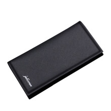 Men's long wallet bifold with RFID blocking and 6 card slots