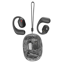 Wireless Open-Ear Sports Earbuds, Clip-on & Ear-Loop Bluetooth Headphones, Compatible with Cycling, Running