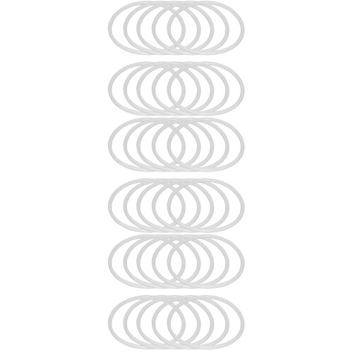 36Pcs White Plastic Rings for DIY Dreamcatcher Macrame Wall Hanging