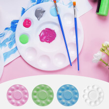 Set di 4 acquerelli lavabili per bambini – Atossico, 12 colori, tavolozza portatile da viaggio, ideale per la classe e come regalino per le feste.