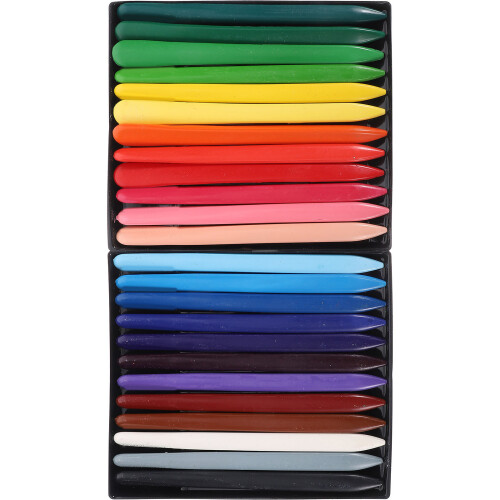 48Pcs Kids Plastic Crayon Assorted Colors for Painting Use