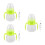 3Sets Multi-Color Supplemental Nursing System Breastfeeding Assist Kit 1