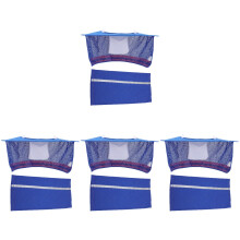 4Sets Reflective Blue Hard Hat Shade Breathable Mesh Neck Sun Shield