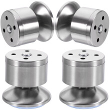 4Pcs Stainless Steel Furniture Leveler Adjustable Feet for Home Chairs Cabinets