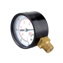 4Pcs Compact Black Vacuum Pressure Gauge Tester for Air Oil Gas Use
