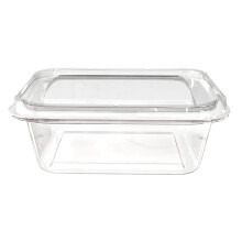 Mini recipientes rectangulares herméticos para almacenar alimentos con tapa, pequeños recipientes para conservar la frescura de aperitivos,