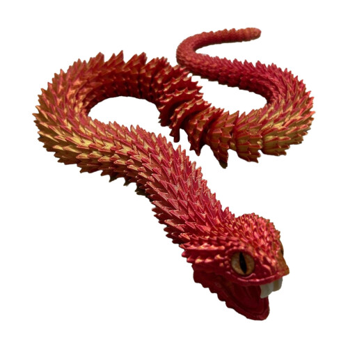 23.6'' 3D Printed Snake,3D Printed Animals,Like Movable Snake Realistic Slithering Design