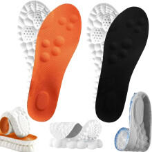 Semelles Steppers pour hommes et femmes – Mousse à mémoire de forme respirante 4D, découpables, soutien de la voûte plantaire, soulagement des