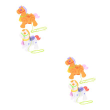 4Pcs Leash Electric Horse Toy Assorted Color Playing for Children