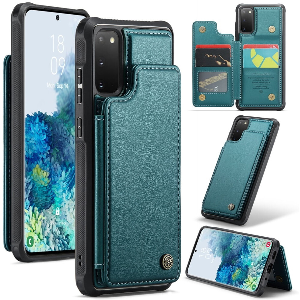 Caseme Leather Wallet Case For Compatible With Samsung Galaxy S20 Â Rfid Blocking, Magnetic Clasp, Kickstand, Shockproof 9193271095255