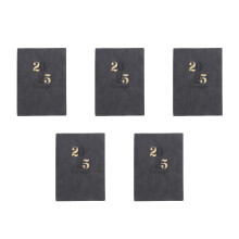 5Pcs Elegant 2025 Schedule Planner Black Notebook for Office Use
