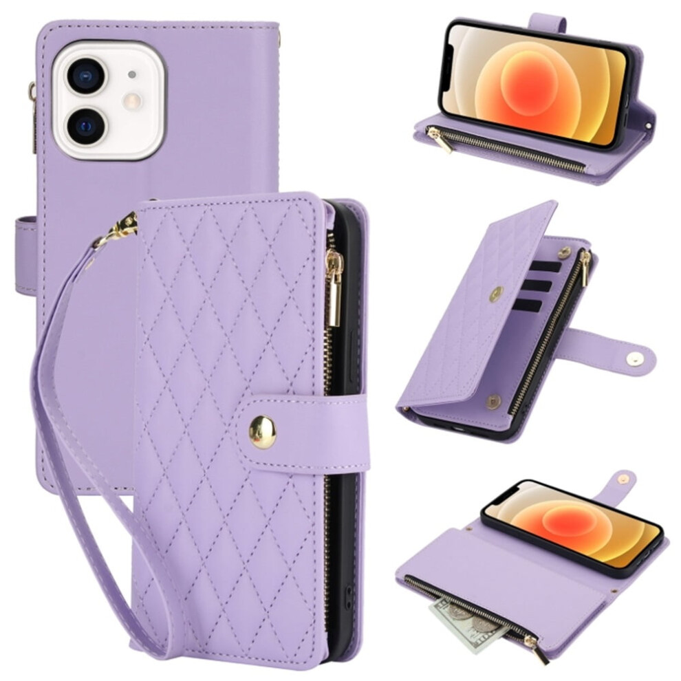 Rfid-Blocking Flip Wallet Case For Iphone 12, 6.1 Purple 9122141654971