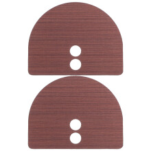 2Pcs Zinc Alloy Keyless Entry Door Lock Reinforcement Plate Brown
