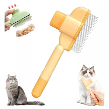 Cat grooming brush for shedding hair removal