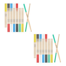 24Paren Drumsticks Set Vaatbaar Antislip Multi-Kleur