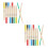 24Paren Drumsticks Set Vaatbaar Antislip Multi-Kleur 1