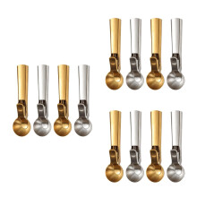 12Pcs Assorted Color Stainless Steel Ice Cream Scooping Spoons