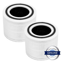 Luftrenarens reservfilter, 3-i-1-filter, effektivt aktivt kol, Core300-RF, 1-pack, vit