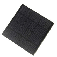 10W6V monokrystallinsk solcellepanel 165x165mm utendørs ladesett med elektronisk ledning for lavstrømsapparater, solcelleanlegg, gatelys