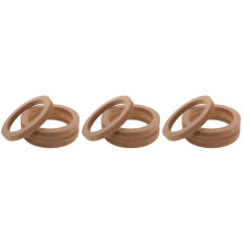 6Paren Khaki Mdf Car Speaker Spacer Cushions 6.5 Inch Set Voor Auto