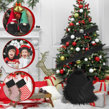 2x60" Soft Shaggy Fur Strips for Crafts, Beards, Santa Hair, Dolls, Rugs & Holiday DIY – Compatible with Craft Projects