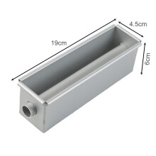 JINGT Aluminium Alloy Square Bread Loaf Pan with Center Tube Diy Cake Tools B