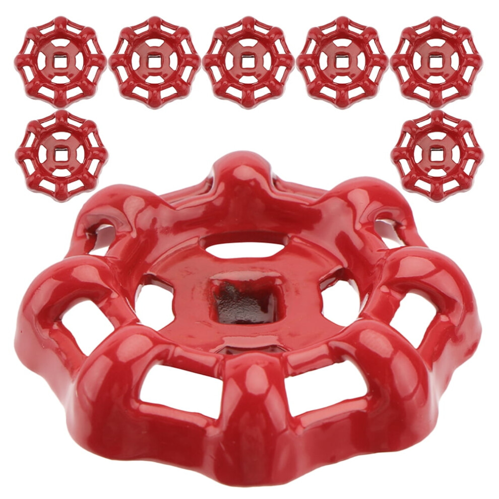 8Pcs Cast Iron Red Faucet Handle For Home Use Square Hole Shutoff Valve Handle Lightweight Portable 9193271098805