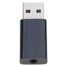 Cuibheoir USB A go 3.5mm le haghaidh Ceangal Gan Uaim Cluasán agus Cainteoirí le Ilghléasanna Tiontairí