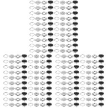 150Sets DIY Snap Button Kit Zwart Alloy Voor Kleding Accessoires