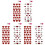 6Sheets DIY Heart Shape Stickers Creative Self-Adhesive Gift Decals 3