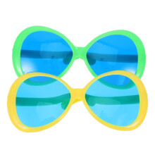 2PCS Oversized Hawaii-Style Eyewear for Beach, Pool, Party & Photo Booth – Compatible with Luau Decor
