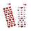 6Sheets DIY Heart Shape Stickers Creative Self-Adhesive Gift Decals 10