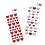 6Sheets DIY Heart Shape Stickers Creative Self-Adhesive Gift Decals 11