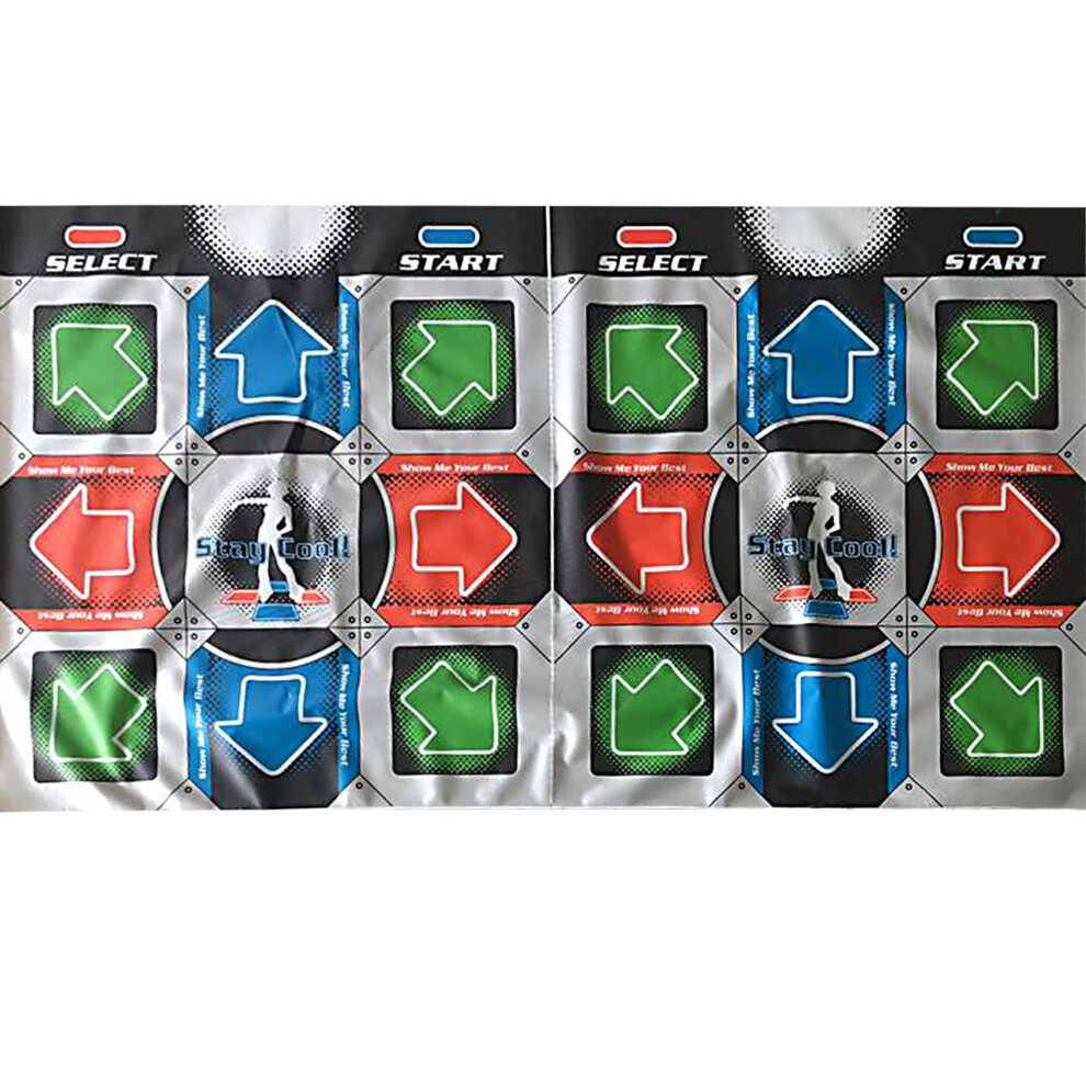 Double User Dance Mats Non- Fitness Dancer- Step Pads Sense- Game Yoga Game Blanket Motion Sensing Foot Print Game Dancing Mat 9353595653863