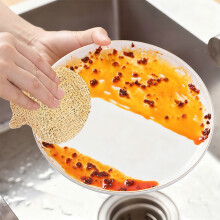 Natural Loofah Dishwashing Sponge, Eco-Friendly Durable Kitchen Scrubber with Double-Sided Cleaning, Multiple Shapes Available