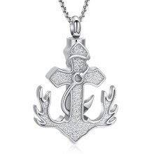 Deer Antler Cremation Urn Jewelry Cross Urn Necklace for Ashes Memorial Urn Pendant for Men / Women Human / Pet Cremation Urn Pendant