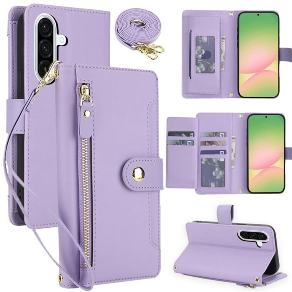 Samsung Galaxy A36 5G Rfid-Blocking Wallet Case Purple 975221402295