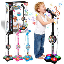 Kids Microphone with Stand Portable Karaoke Machine 1 pc