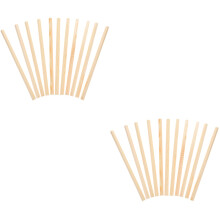 20Pièces Baguettes En Bois Beige Pour Décoration Fenêtre DIY Élégante