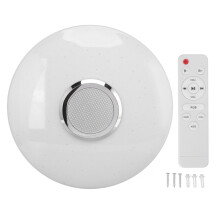 Plafoniera con altoparlante Bluetooth, luce LED intelligente RGB a colori variabili per camera da letto, cameretta dei bambini, decorazioni per