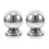 2Pcs Stainless Steel Ball Post Caps Silver Decorative Railing Guards 1